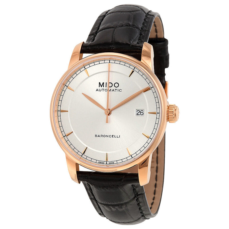 Mido Baroncelli II Automatic Silver Dial Men's Watch #M86003104 - Watches of America