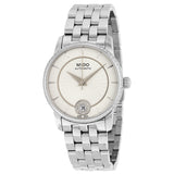 Mido Baroncelli II Automatic Silver Dial Diamond Stainless Steel Watch #M0072076103600 - Watches of America