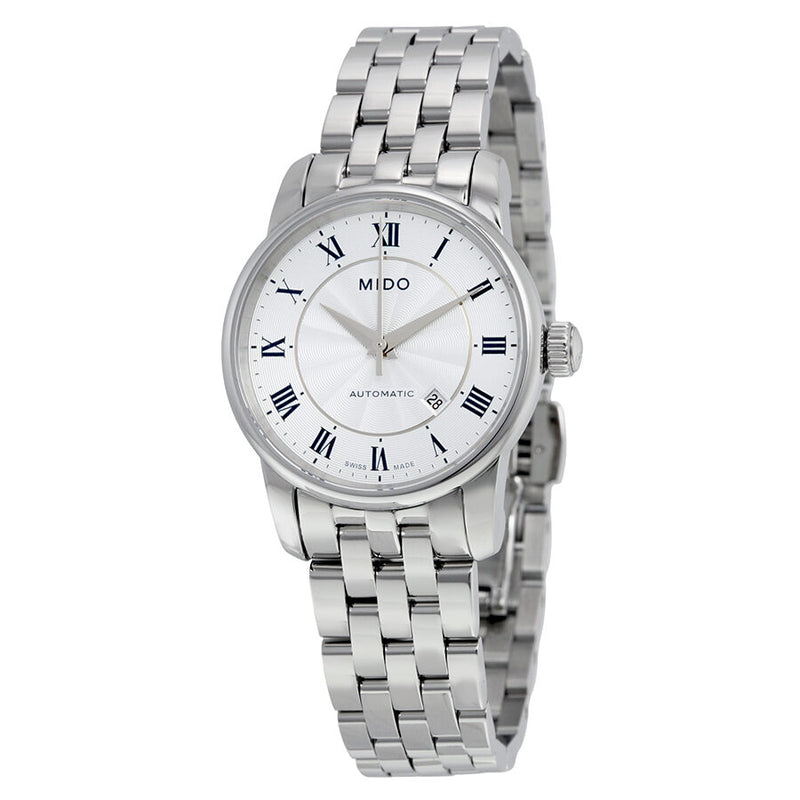 Mido Baroncelli II Automatic Silver Dial Ladies Watch #M76004211 - Watches of America