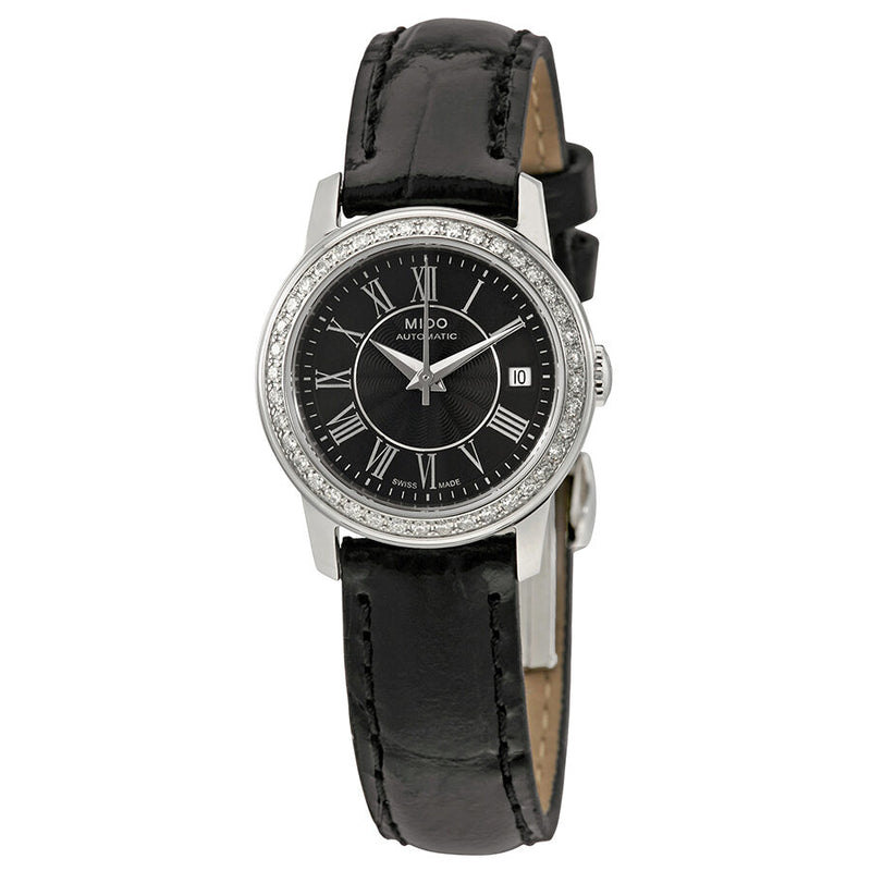 Mido Baroncelli III Black Dial Automatic Ladies Watch #M0100071605320 - Watches of America