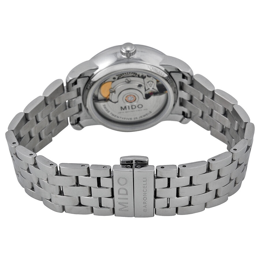 Mido Baroncelli Reloj de mujer con esfera plateada M0072071103600