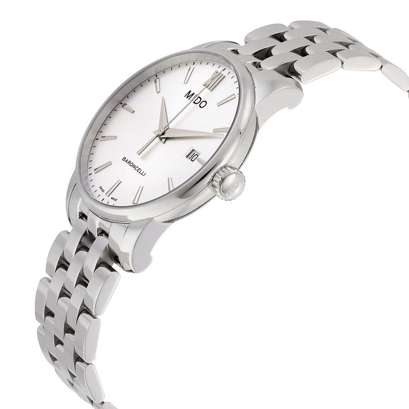 Mido Baroncelli  Silver Dial Stainless Steel Men's Watch #M0134101103100 - Watches of America #2