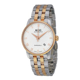 Mido Baroncelli Automatic White Dial Two-tone Men's Watch #M86009N61 - Watches of America