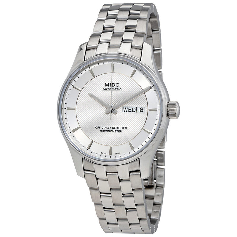 Mido Belluna Automatic Silver Dail Men's Watch #M0014311103192 - Watches of America