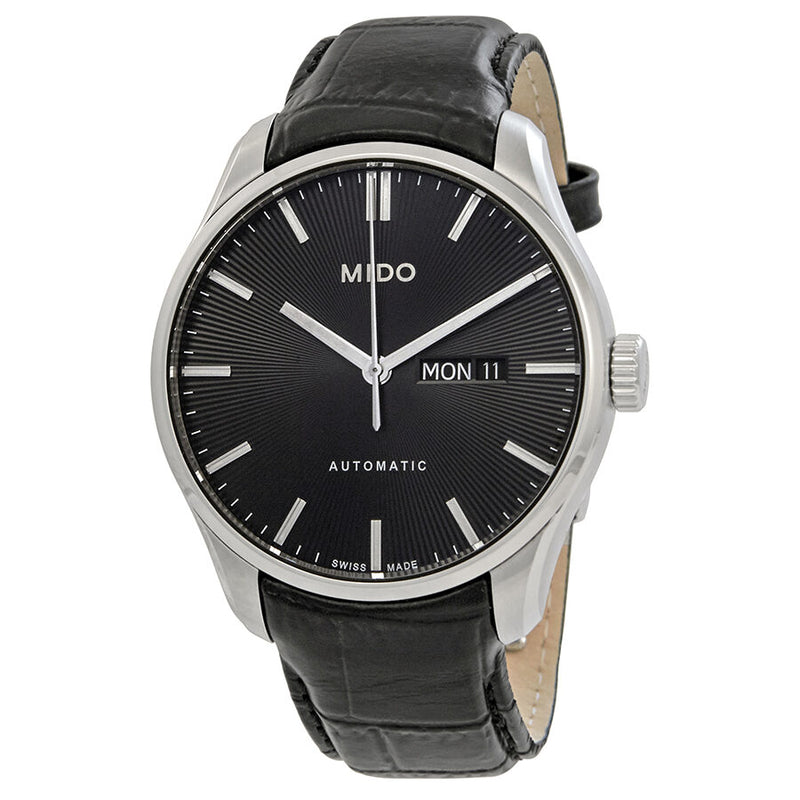 Mido Belluna II Automatic Black Dial Men's Watch #M0246301605100 - Watches of America
