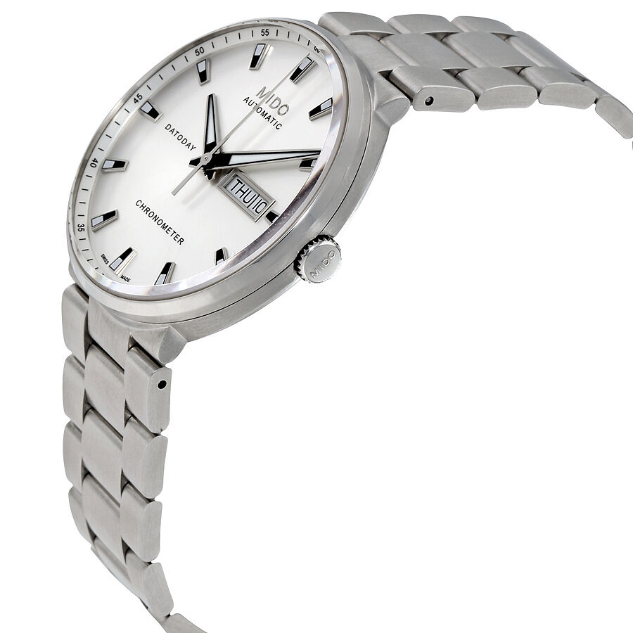Mido Commander II Automatic Chornometer Silver Dial Men