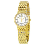 Mido Dorada Lady White Dial Yellow Gold PVD Stainless Steel Ladies Watch #M21303261 - Watches of America