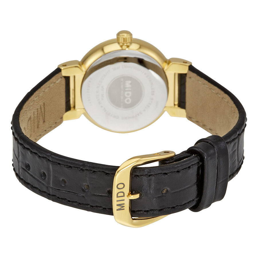 Mido Dorada White Dial Ladies Leather Watch M2130.3.26.4 – Watches 