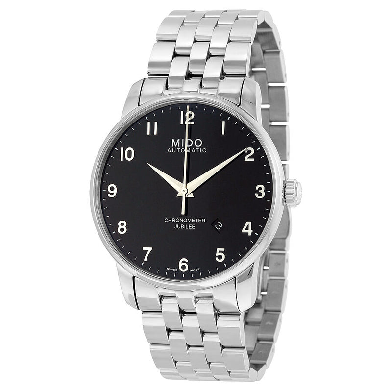 Mido Jubilee Automatic Black Dial Stainless Steel Men's Watch M86904181#M8690.4.18.1 - Watches of America