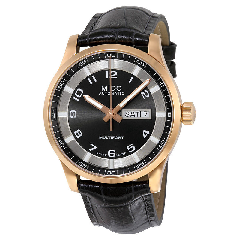 Mido Multifort Automatic Black Dial Men's Watch #M005.430.36.062.52 - Watches of America