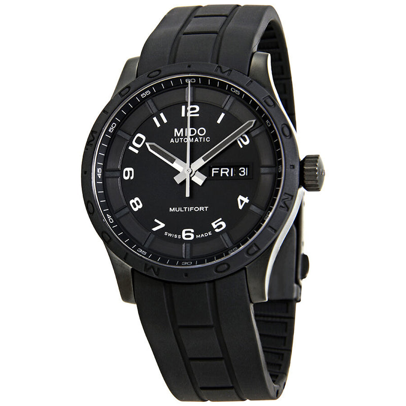 Mido Multifort Automatic Black Dial Men's Watch #M018.430.37.052.80 - Watches of America