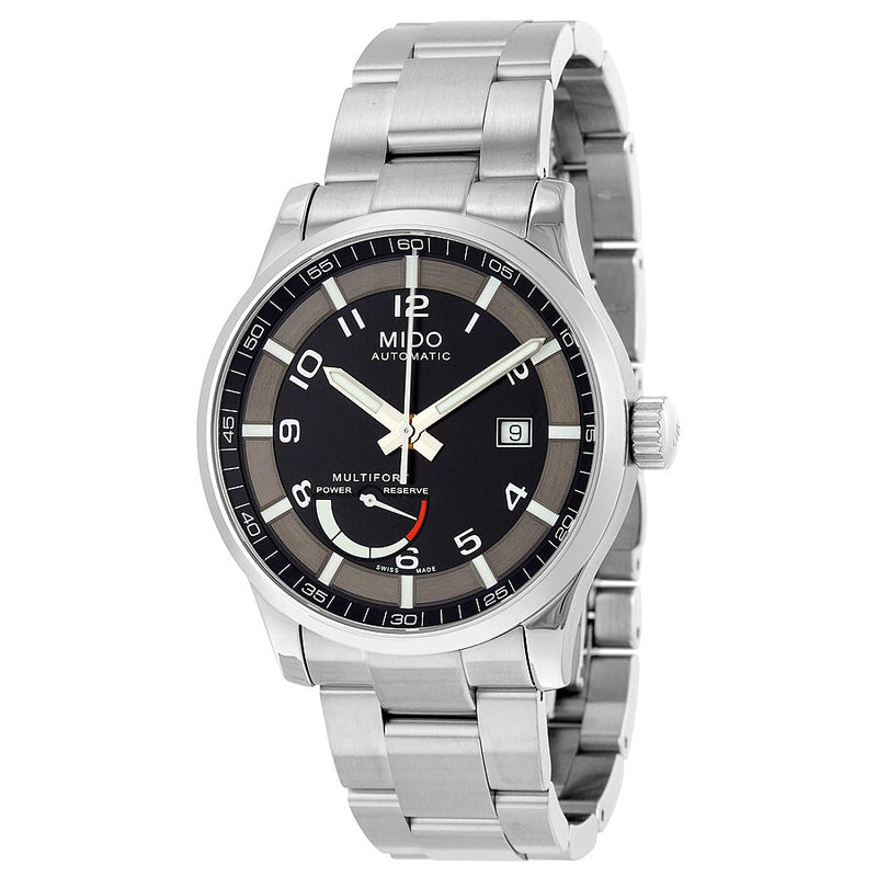 Mido Multifort Automatic Black Dial Stainless Steel Men's Watch #M0054241105202 - Watches of America