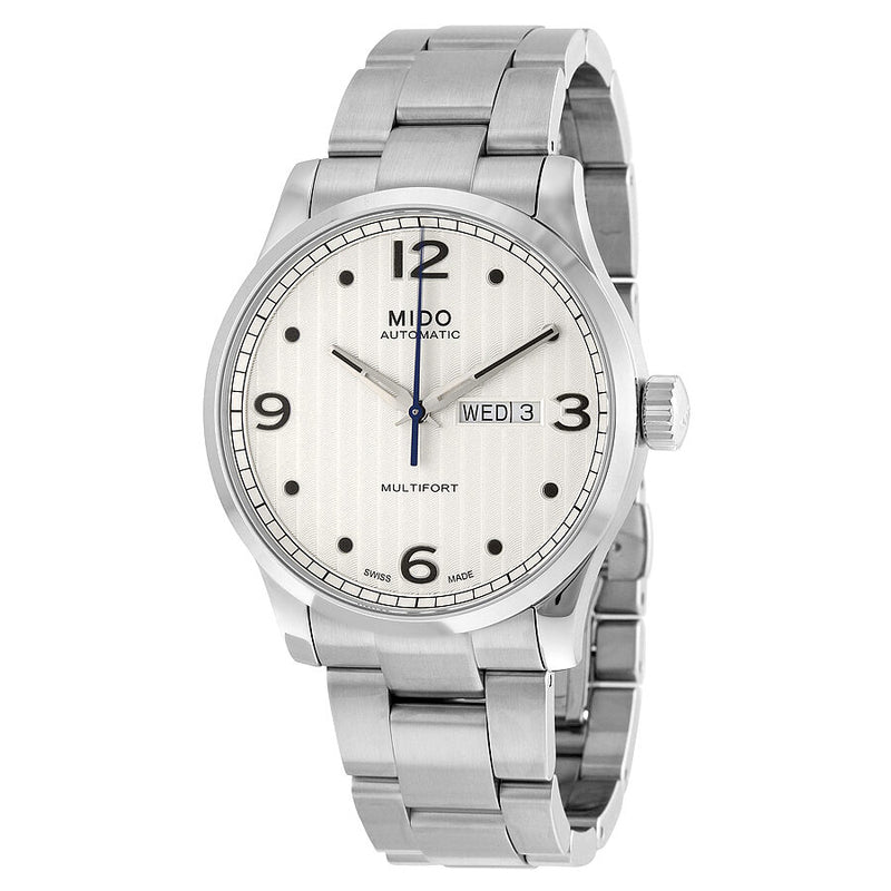 Mido Multifort Automatic Silver Dial Men's Watch #M0054301103000 - Watches of America