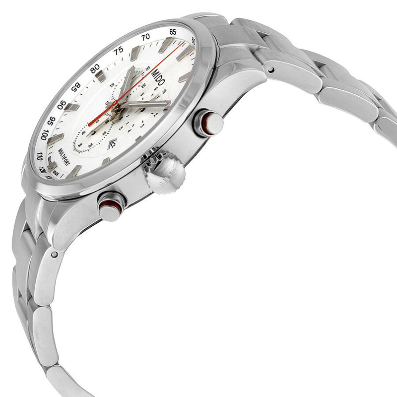 Mido Multifort Chronograph Silver Dial Men's Watch #M0054171103100 - Watches of America #2