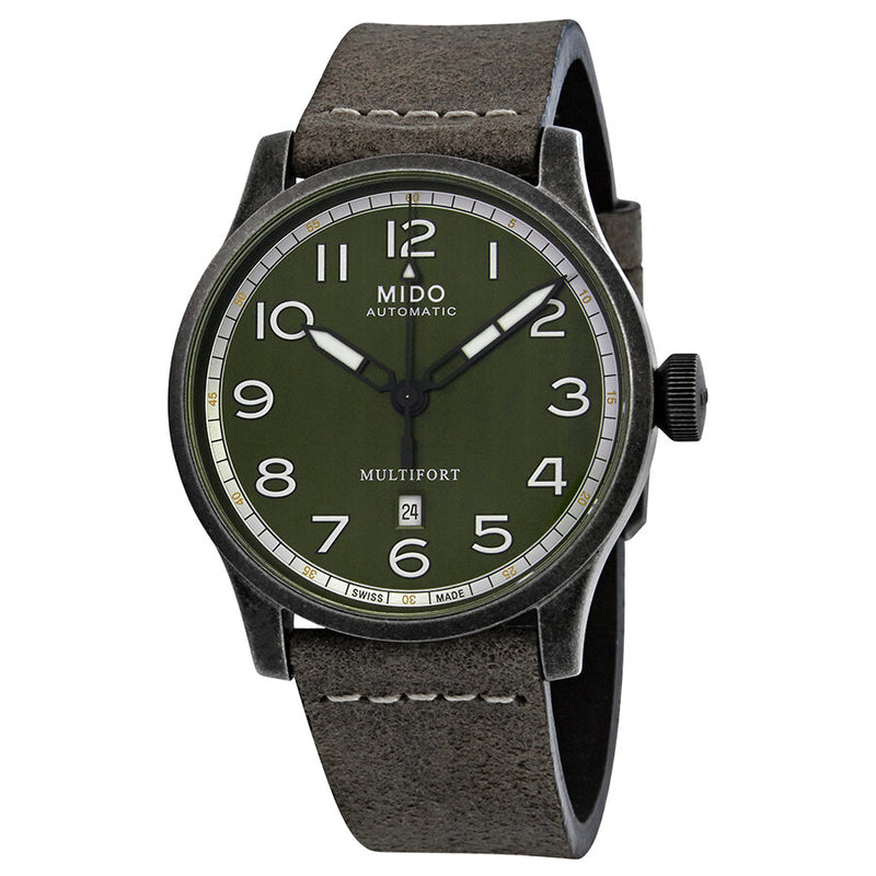 Mido Multifort Automatic Green-Grey Dial Men's Watch #M032.607.36.090.00 - Watches of America