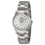 Mido Multifort Automatic Mother of Pearl Dial Stainless Steel Ladies Watch M0050071110100#M005.007.11.101.00 - Watches of America