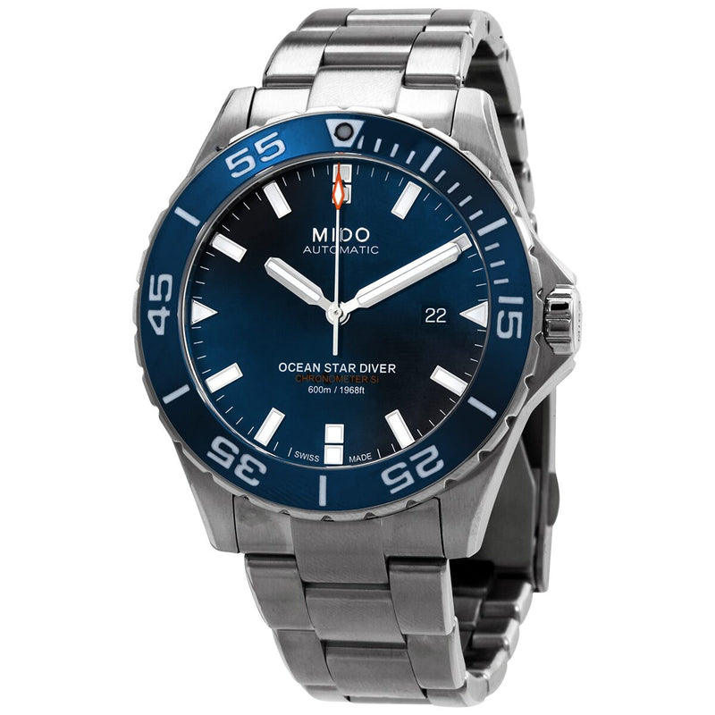 Mido Ocean Star Diver Automatic Blue Dial Men's Watch M0266081104100#M026.608.11.041.00 - Watches of America