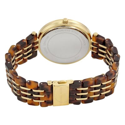 Michael Kors Darci Gold Dial Acetate Strap Ladies Watch