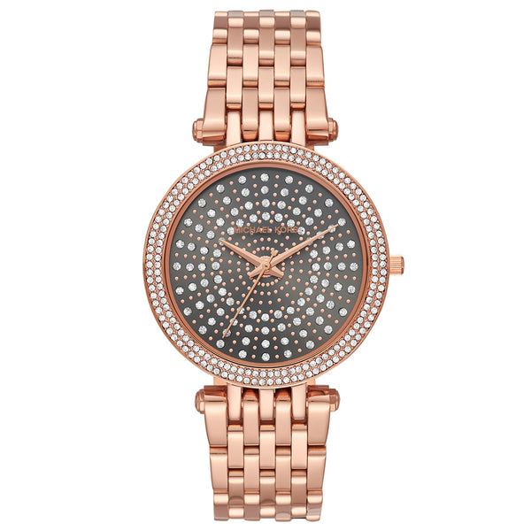 Michael Kors Darci cuarzo gris cristal Pave Dial señoras reloj MK4408