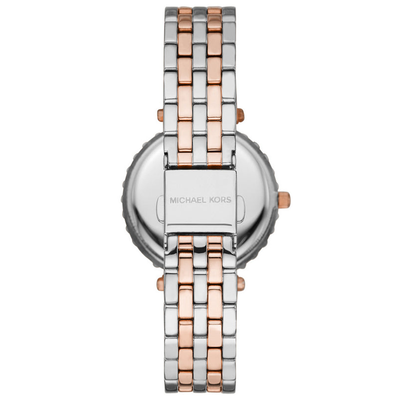 Michael Kors MK4515 Darci - Reloj de cuarzo con esfera blanca y cristal para mujer