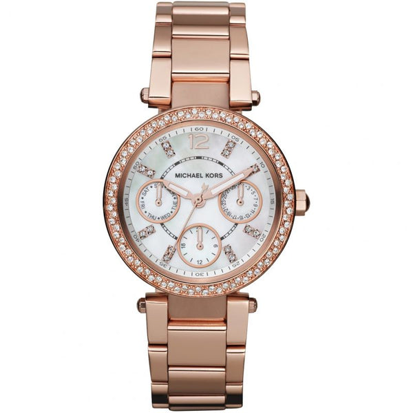 Michael Kors Parker Rose Gold Ladies Watch  MK5616 - Watches of America