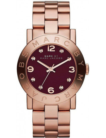 Reloj clásico de oro rosa para mujer Marc By Marc Jacobs Amy Brown MBM8618