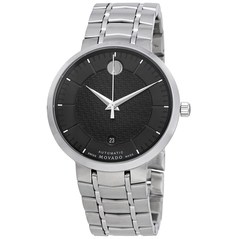 Movado 1881 Automatic Black Dial Men's Watch #0607164 - Watches of America