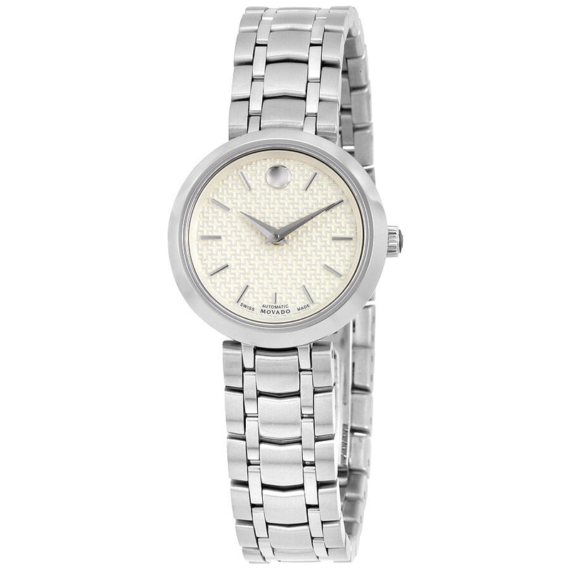 Movado 1881 Silver Dial Automatic Ladies Watch #0607040 - Watches of America