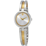Movado Aleena Silver Dial Ladies Watch #0607150 - Watches of America