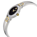 Movado Amorosa Black Dial Diamond Ladies Watch 606894#0606894 - Watches of America #2