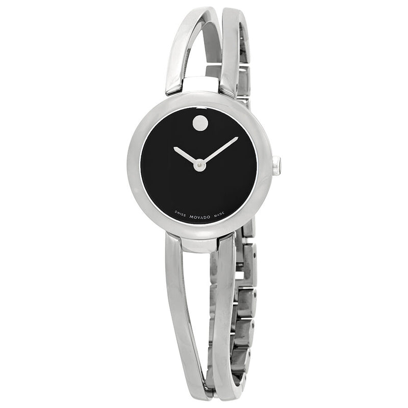 Movado Amorosa Black Dial Ladies Watch #0607131 - Watches of America