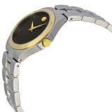 Movado Black Dial Two-Tone Stainless Steel Ladies Watch #0606560 - Watches of America #2