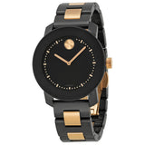 Movado Bold Black Dial Black Ceramic and Steel Bracelet Unisex Watch #3600183 - Watches of America