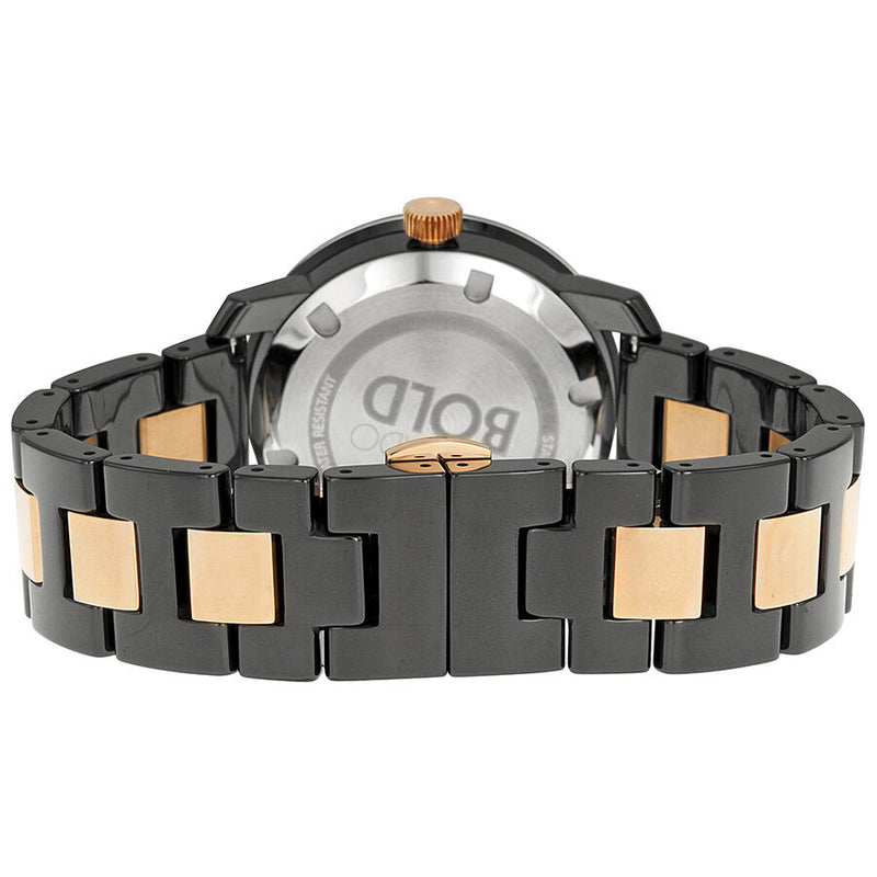 Movado Bold Black Dial Black Ceramic and Steel Bracelet Unisex Watch #3600183 - Watches of America #3