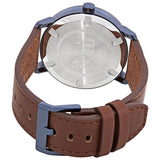 Movado Bold Blue Dial Brown Leather Men's Watch #3600520 - Watches of America #3