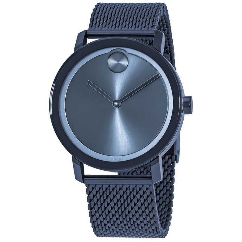 Movado Bold Blue Dial Men's Mesh Watch #3600610 - Watches of America