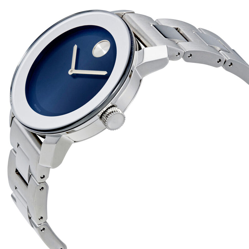 Movado Bold Blue Dial Stainless Steel Ladies Watch #3600396 - Watches of America #2