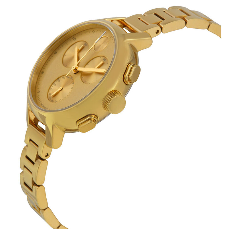 Movado Bold Champagne Chronograph Gold-Tone Stainless Steel Ladies Watch #3600239 - Watches of America #2
