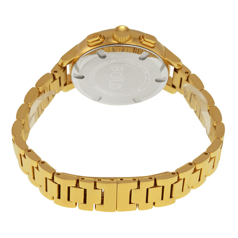 Movado Bold Champagne Chronograph Gold-Tone Stainless Steel Ladies Watch #3600239 - Watches of America #3