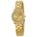 Movado Bold Champagne Dial Gold-tone Ladies Watch #3600215 - Watches of America
