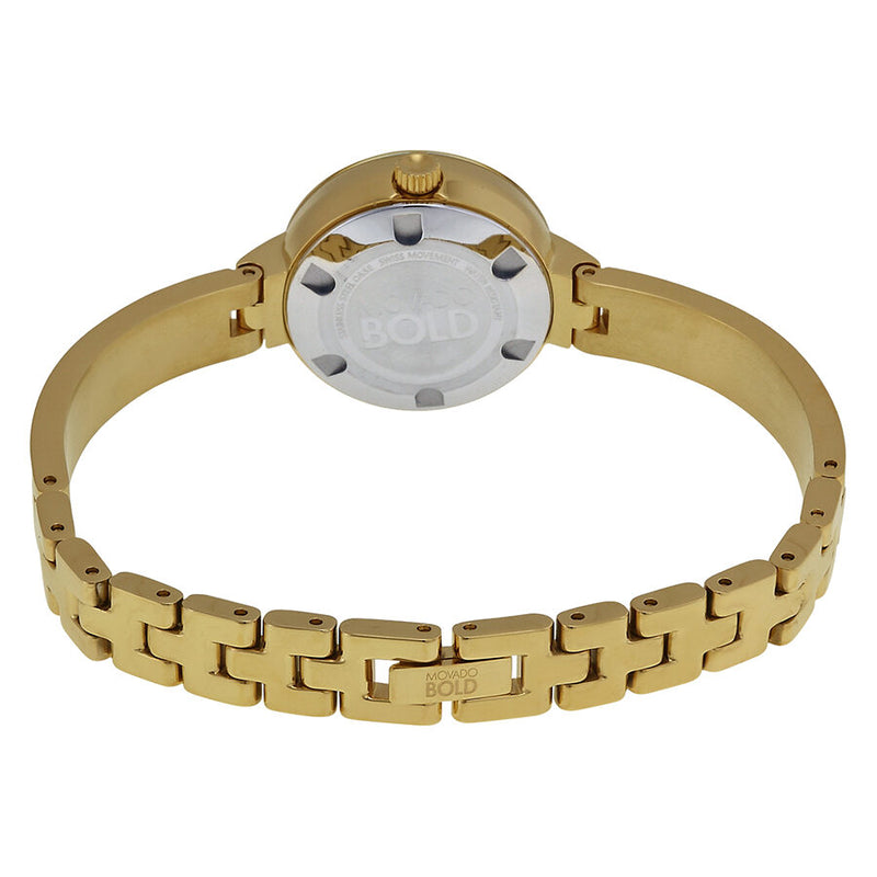 Movado Bold Yellow Gold Dial Ladies Watch #3600285 - Watches of America #3