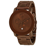 Movado Bold Chronograph Brown Dial Brown Ion-plated Men's Watch #3600140 - Watches of America