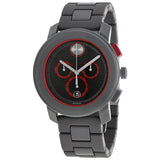 Movado Bold Chronograph Dark Grey and Red Men's Watch #3600272 - Watches of America