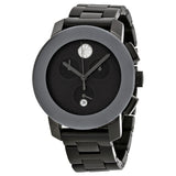 Movado Bold Chronograph Grey Dial Grey Ion-plated Ladies Watch #3600143 - Watches of America