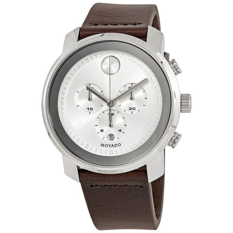 Movado Bold Chronograph Quartz Silver Dial Men's Watch #3600465 - Watches of America