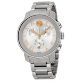 Movado Bold Chronograph Silver Dial Unisex Watch #3600205 - Watches of America