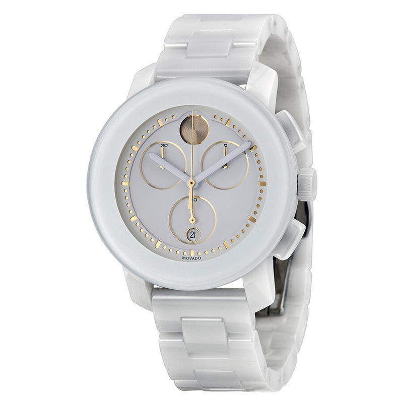 Movado Bold Cron grafo Blanco Cer mica Ladies Watch 3600187