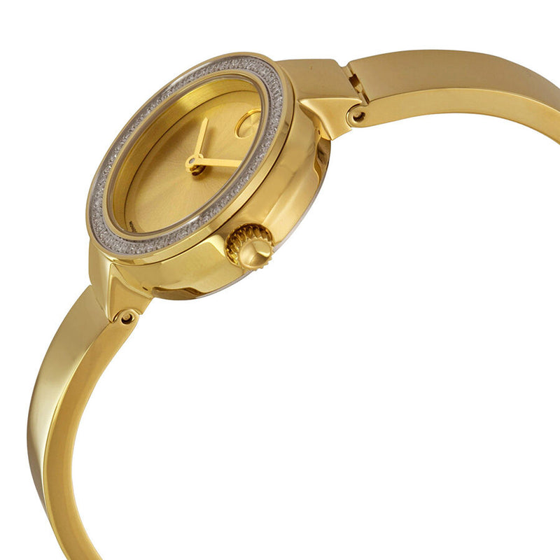 Movado Bold Dot Gold Dial Yellow Gold-plated Ladies Watch #3600322 - Watches of America #2