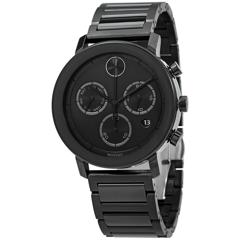 Movado BOLD Evolution Chronograph Quartz Black Dial Men's Watch #3600684 - Watches of America