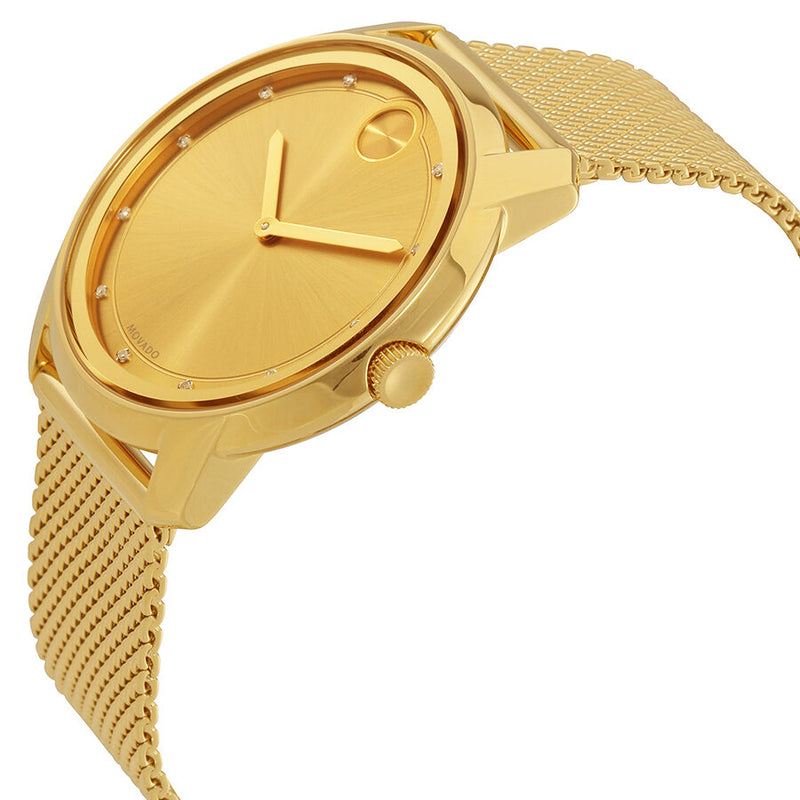 Movado Bold Gold Sunray Dial Unisex Watch #3600460 - Watches of America #2